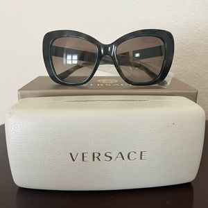 Leather Medusa Versace Sunglasses